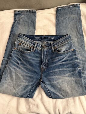 American Eagle Size 28X30 Next Level Airflow Denim Jeans Slim Straight